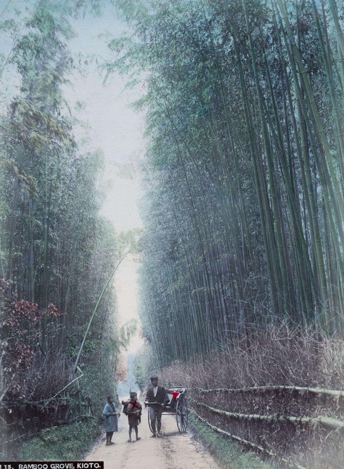 京都的人力车与竹林。（New York Public Library）
