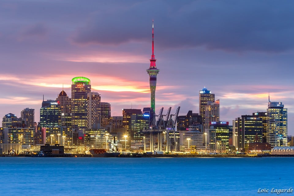 Auckland Skyline from Davenport - Auckland