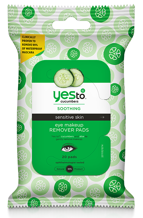 Yes to Cucumbers - Eye makeup removing pads (Ảnh:Yesto.com)