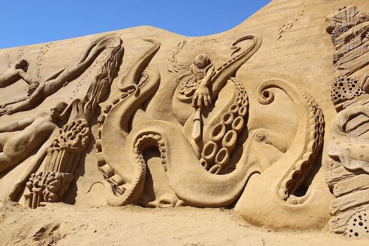 Tác phẩm điêu khắc cát Liên hoan Điêu khắc cát Søndervig, 2017