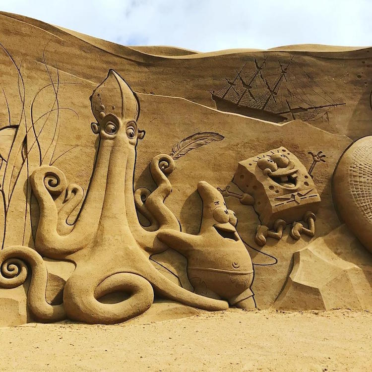 Tác phẩm điêu khắc cát Liên hoan Điêu khắc cát Søndervig, 2017