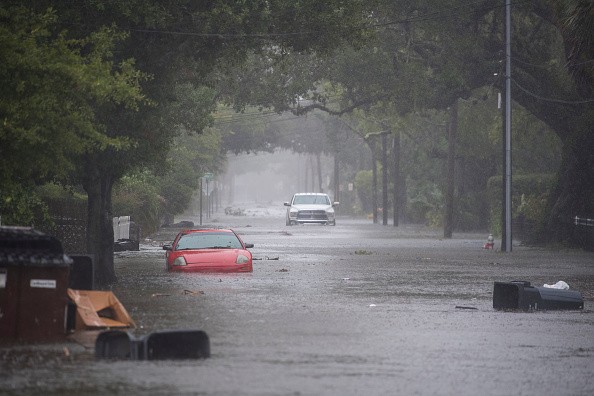 Lụt lội nghiêm trọng tại thành phố St. Augustine, Florida sau khi bão Matthew đổ bộ hôm 7/10 (Ảnh: Getty Images)