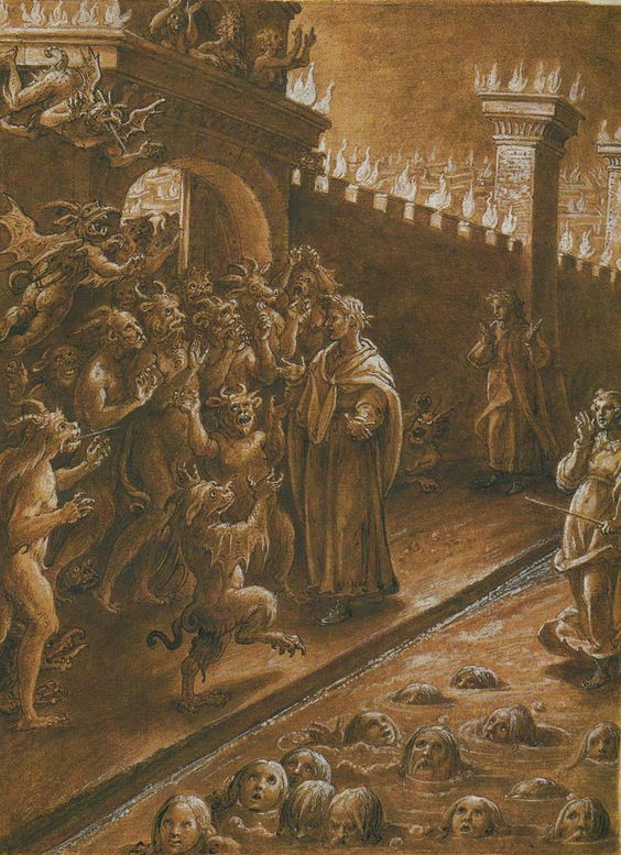 Vũ trụ trong Thần Khúc của Dante - Kỳ VII: Hỏa ngục - Lòng tin của Dante bị thử thách, Thiên sứ hàng lâm
