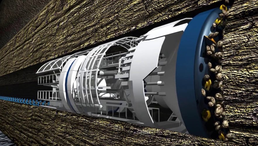 Elon Musk tiết lộ thêm vài video 'chóng mặt' về dự án khoan đường hầm