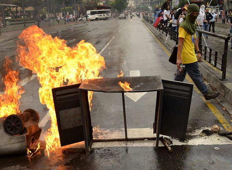 Biểu tình và bạo loạn đã trở thành bình thường tại Venezuela (Ảnh: wikipedia)