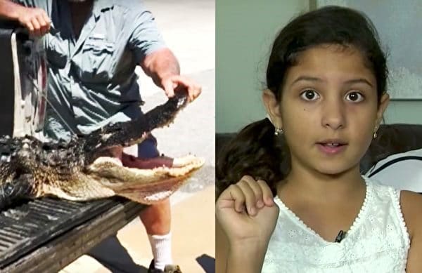 Cô bé 10 tuổi thông minh thoát khỏi nanh vuốt cá sấu