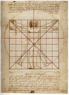 Bức Vitruvian Man của Leonardo Da Vinci: Tỉ lệ hoàn mĩ của cơ thể con người