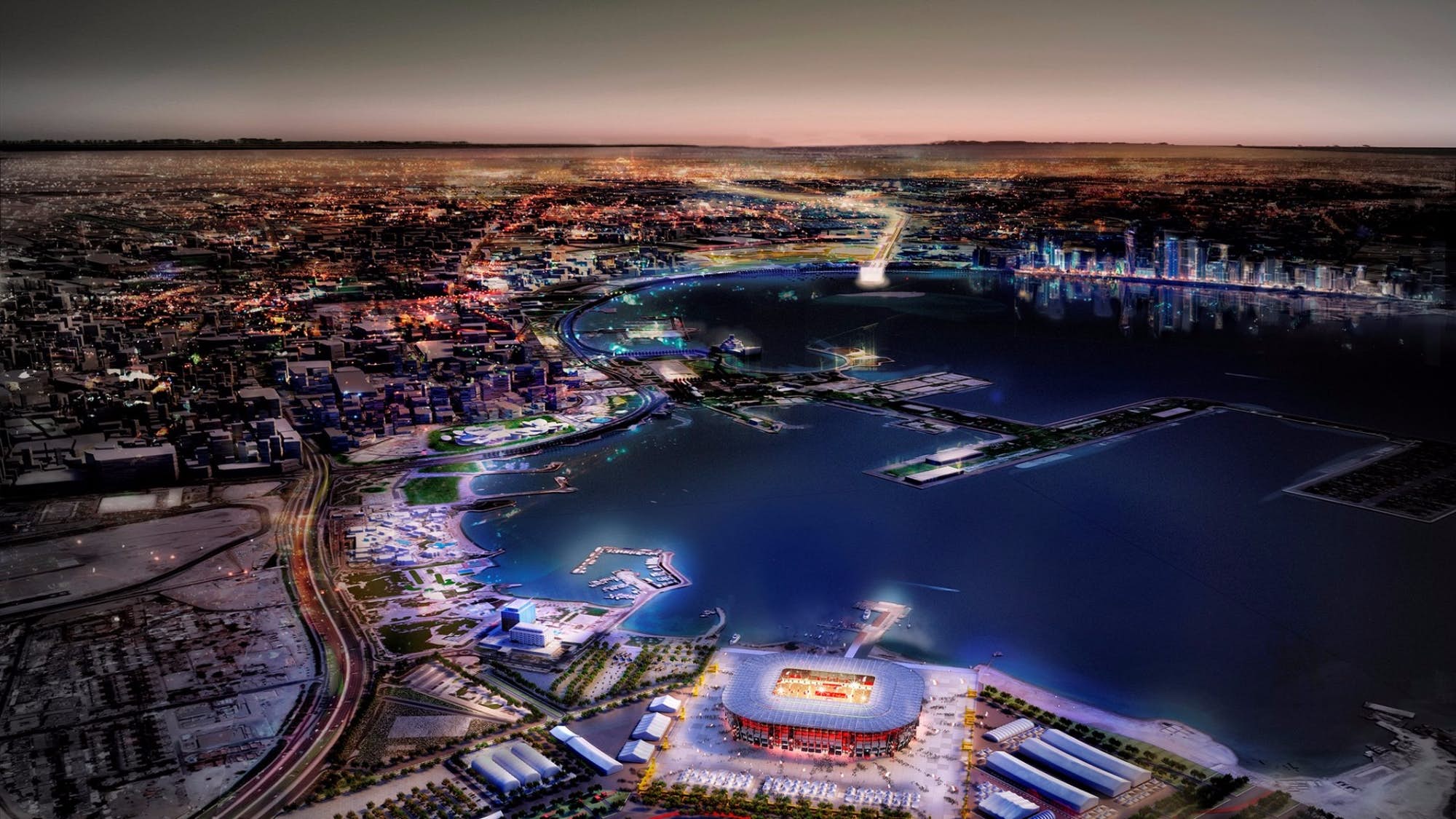 Qatar: Sân vận động làm từ container đầu tiên trên thế giới