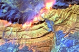 Ảnh chụp vệ tinh cho thấy sức tàn phá của thảm họa cháy rừng ở miền Nam California