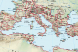 Bản đồ các con đường "cao tốc" của La Mã và Hán