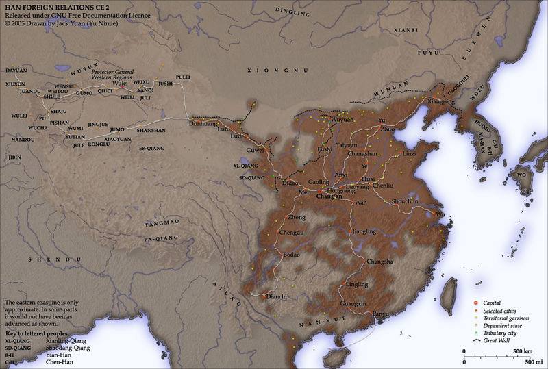Bản đồ các con đường "cao tốc" của La Mã và Hán