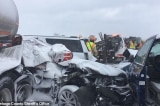 Vụ tai nạn nghiêm trọng nhất trong lịch sử bang Wisconsin: 131 chiếc xe trở thành sắt vụn
