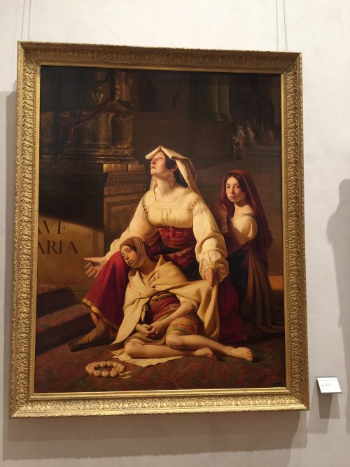 Bức "The Vow to the Madonna" (Tạm dịch: Lời thề trước Đức mẹ), 1835, họa sĩ Jean-Claude Bonnefond.