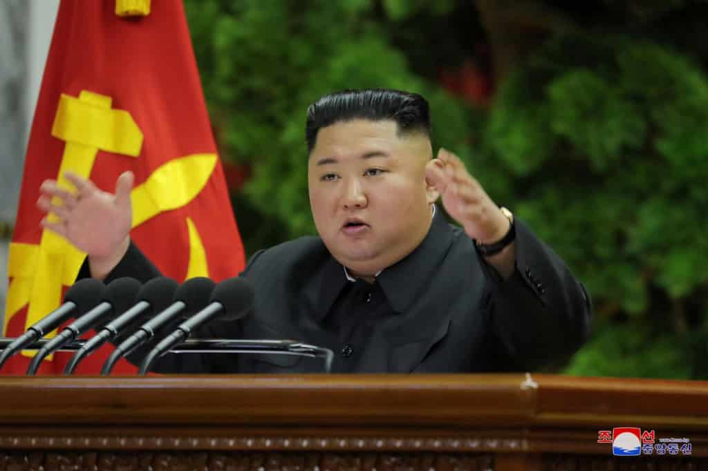 Ông Kim Jong-un chủ trì buổi khai mạc hội nghị trung ương Đảng Lao động Triều Tiên hôm 28/12.