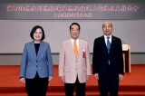 Ba ứng viên Tổng thống Đài Loan từ trái sang bà Thái Anh Văn, ông James Soong và ông Hàn Quốc Du.