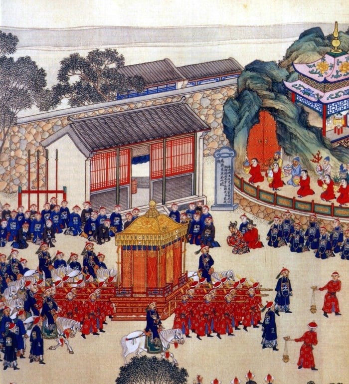 Về đoạn sử liệu vua Quang Trung quỳ gối ôm chân Càn Long đế