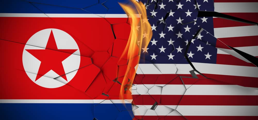 Minh họa mối quan hệ Bắc Hàn - Mỹ