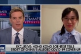 Tiến sĩ Li-Meng Yan (phải) trả lời phỏng vấn của Fox News hôm 13/7. (Ảnh cắt từ video)