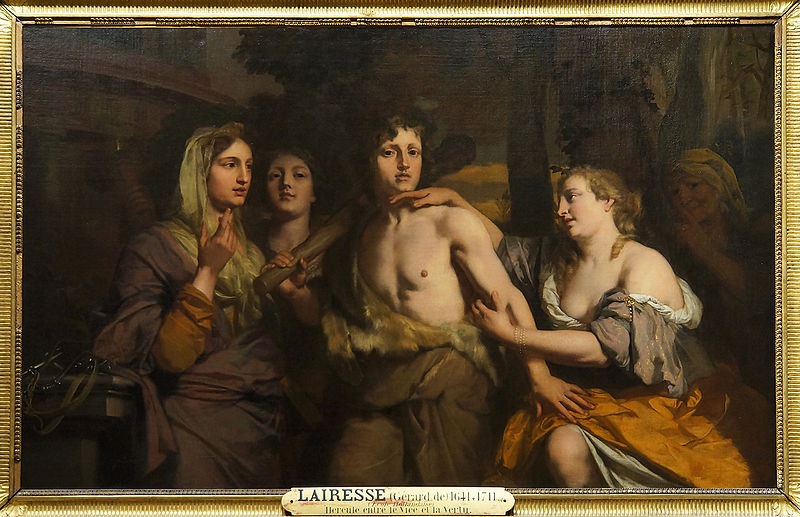 Hercules trong câu chuyện dụ ngôn về Đức hạnh và Lạc thú