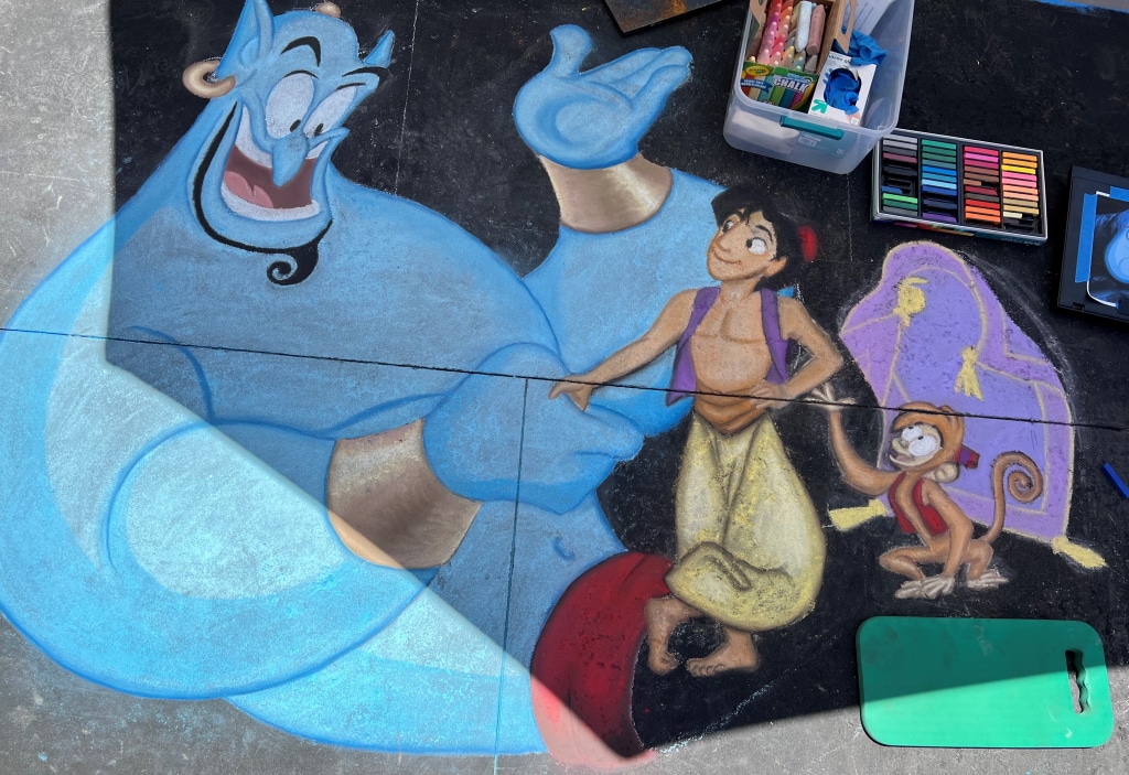 Lễ hội vẽ phấn nghệ thuật trên đường phố