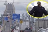 Người đàn ông đạp xe vượt “cây cầu bắc lên thiên đàng” ở Nhật Bản [VIDEO]