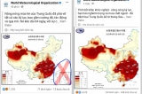 WMO cắt ‘đường lưỡi bò’ khỏi bản đồ cảnh báo thời tiết Trung Quốc