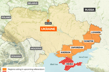 Nga bắt đầu trưng cầu dân ý về việc sáp nhập ở các vùng của Ukraine