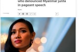 Thái Lan hủy thị thực của hoa hậu Han Lay sau phát biểu chỉ trích quân đội Myanmar