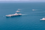 Hàn Quốc, Mỹ tập trận chung với tàu sân bay sau vụ phóng tên lửa của Triều Tiên